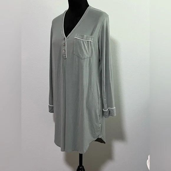 UGG Long Sleeve Modal Midi Nightgown - S - Picture 2 of 5